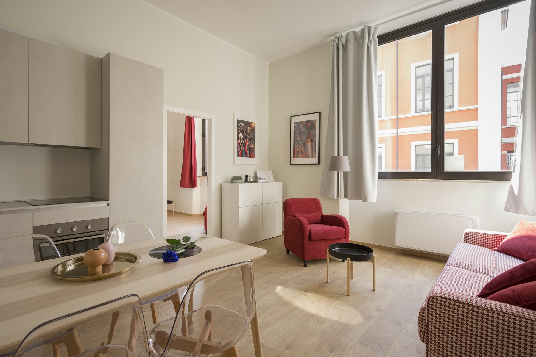 Salon lumineux d’un appartement en location saisonnière à La Réunion